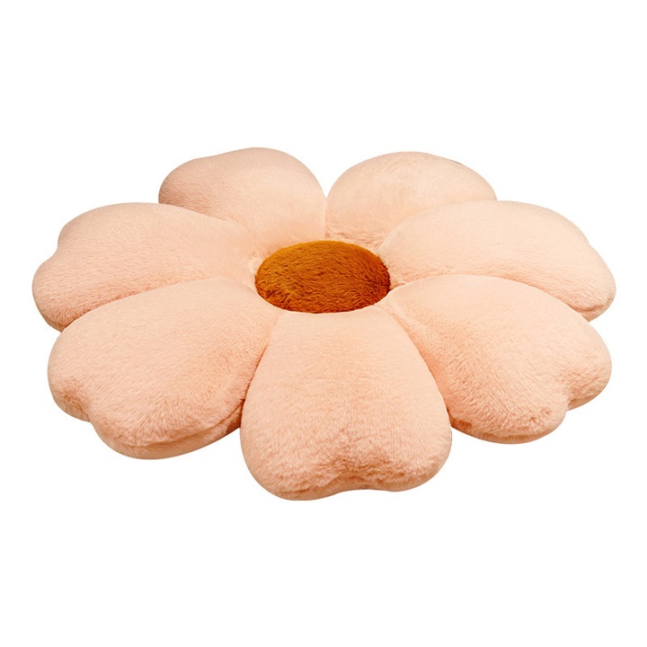 Декоративна възглавница на цветя, 50 см, EZGETOP®, полиестер, светло розово