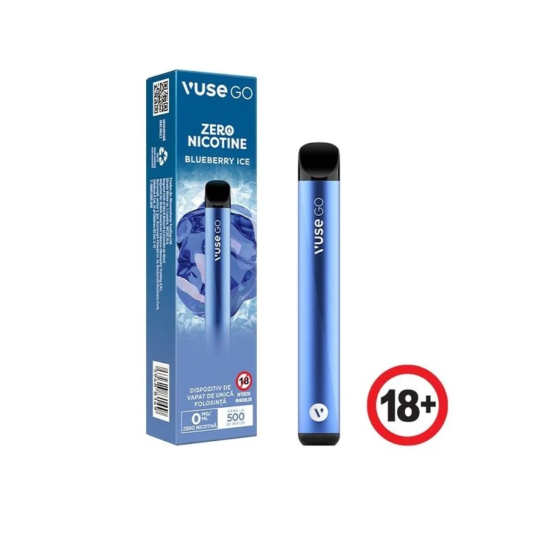 Tigara Electronica Vuse GO Blueberry Ice Fara Nicotina, 0mg/ml - 500 Pufuri 