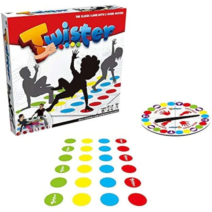 Joc de societate Twister, Multicolor, +6 ani