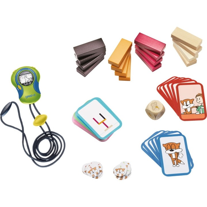 Joc de concentrare si constructie - Fex, Nu te lasa!, 2-4 jucatori, 4+ ani, Haba Education