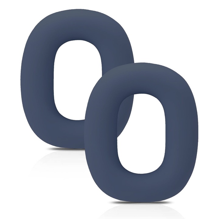 Set 2 huse din silicon PadForce pentru casti Airpods Max, Protectie bureti potrivit pentru Sport si Fitness - Albastru