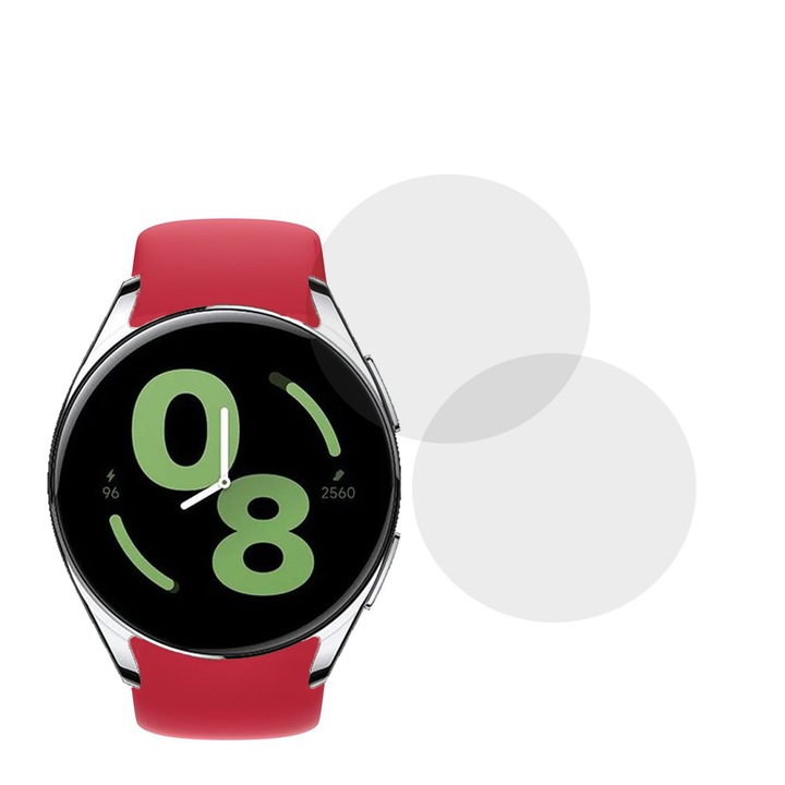 Комплект от 2 x фолио, съвместимо с часовника Xiaomi Watch S2, Commando Shield Full Glue, регенерируем силиконов хидрогел, против удар и против счупване, SlimLine NanoShield, прозрачен