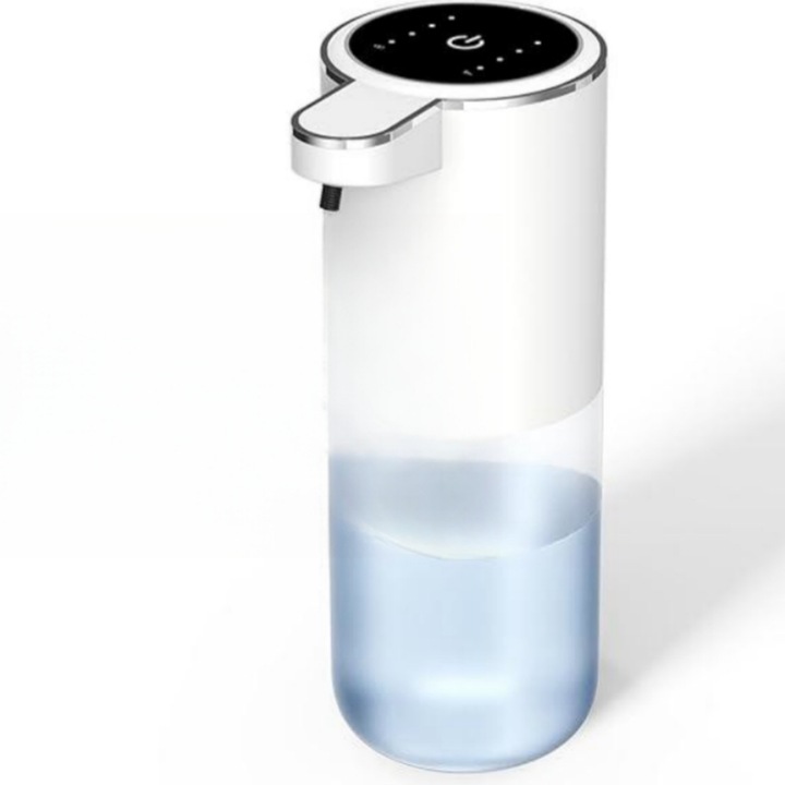 Автоматичен дозатор за сапун на пяна със сензор за движение, MOSMAOO®, 400 ml, безконтактен, 4 скорости на пяна, 0.25s, Бял