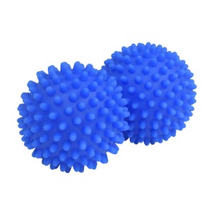 Set 2 Mingi pentru Masina de Spalat si Uscator de Rufe, Reutilizabil, Reduce Timpul de Uscare, Elimina Sifonarea Hainelor, PVC, 6.5 Cm, Albastru