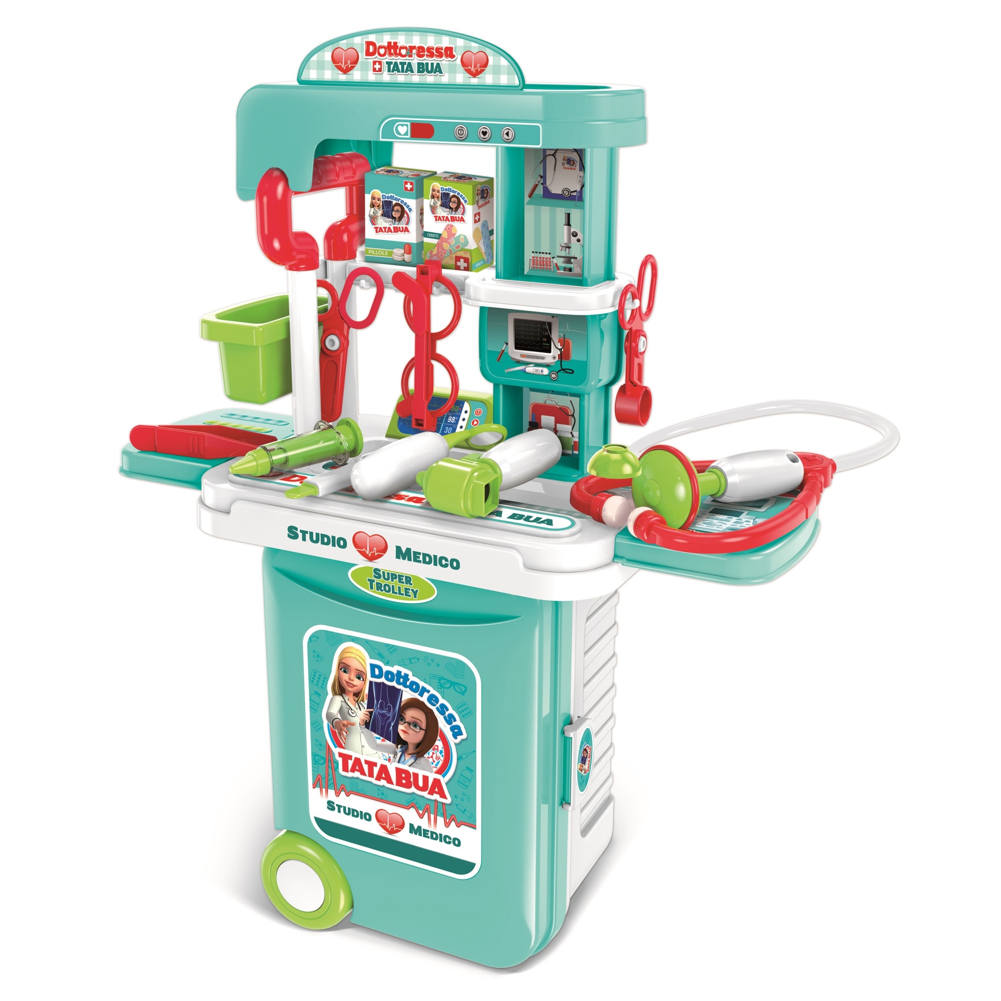 Set cabinet medical intr-o valiza Tata Bua RS Toys cu accesorii