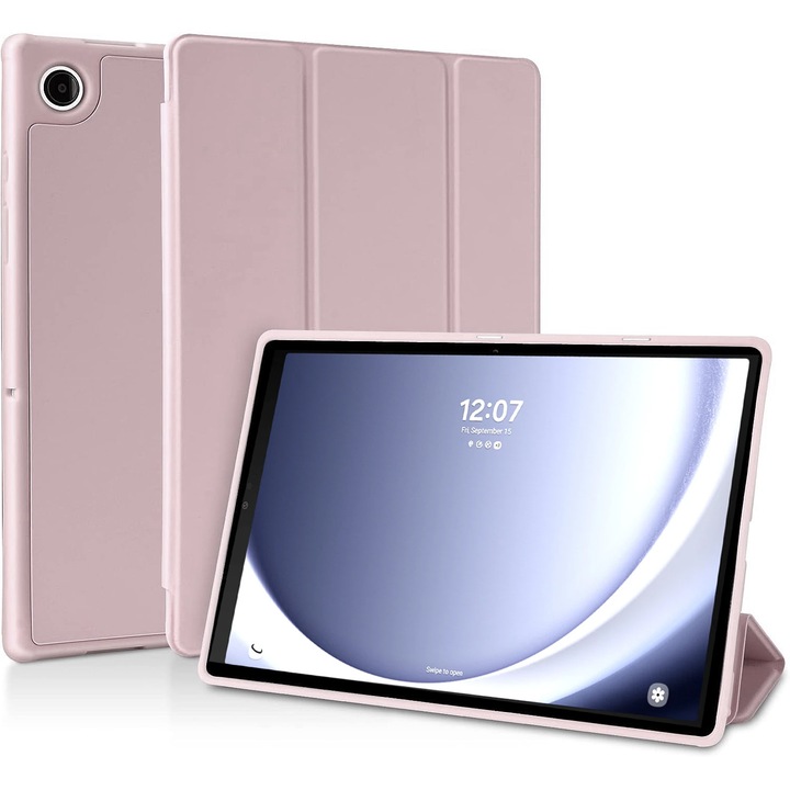 Ultra Slim tok, Revomag, Samsung Galaxy Tab A9 8,7", TPU Smart Cover, rózsaszín