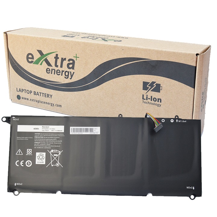Prémium laptopakkumulátor Dell XPS 13 9360 P54G002 13-9360-D1605G 13-9360-D1605T 13-9360-D1609 13-9360-D1609G 13-9360-D1609G 13-9360-DW27, GTTPh13-9360-D1700000000 ls, Fekete