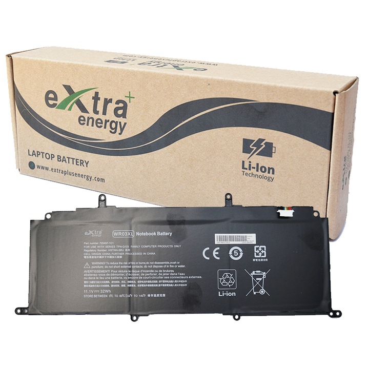 Prémium laptop akkumulátor HP Split X2 13-M000 Ultrabook TPN-Q133 HSTN-DB5J HSTN-IB5J WR03XL, 2800 mAh, 3 cellás, fekete