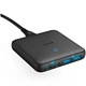 Incarcator de retea Ultra Slim Anker PowerPort 543 Atom 65W, PowerDelivery, 2x USB-C, 2x USB-A, PowerIQ 3.0, Fast Charge, Negru