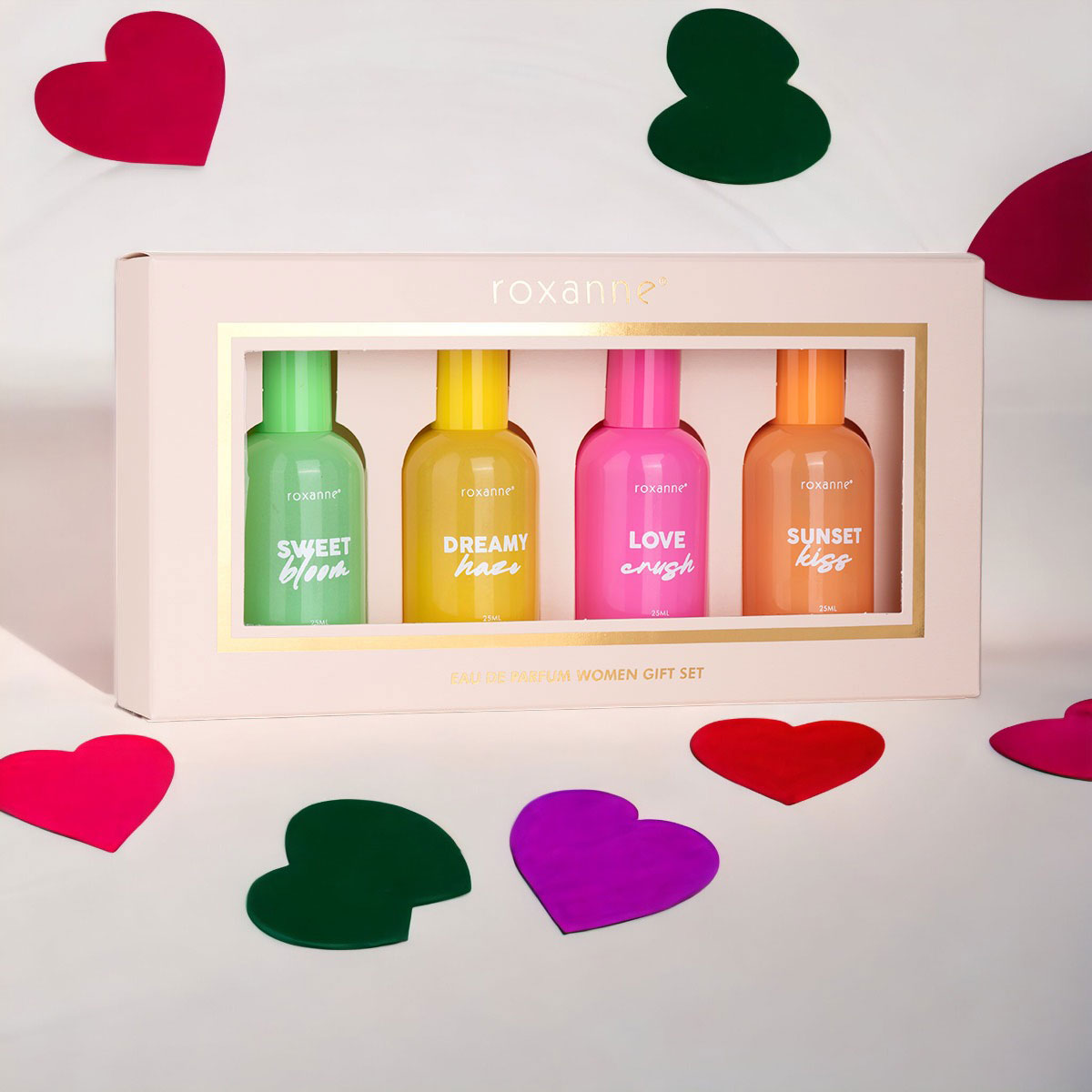 Set apa de parfum Roxanne, Femei, 4×25 ml - eMAG.ro
