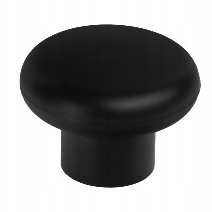 Maner mobila, Meblando, Buton, din Plastic, Aplicare Universala, Usor de Montat, 34mm Diametru, 25 mm Inaltime, Suruburi de Fixare Incluse, Negru mat