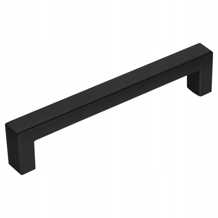 Maner mobila, Meblando, KW, din Plastic, Aplicare Universala, Usor de Montat, 139 mm Lungime, Distanta Gauri 128 mm, Suruburi de Fixare Incluse, Negru mat