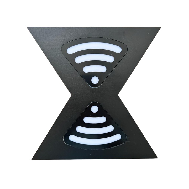 Aplica LED, negru, Exterior, 12W, IP65, lumina Calda