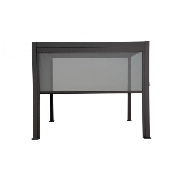Pavilion gradina aluminiu gri antracit Pacific 371x10x235 cm - eMAG.ro