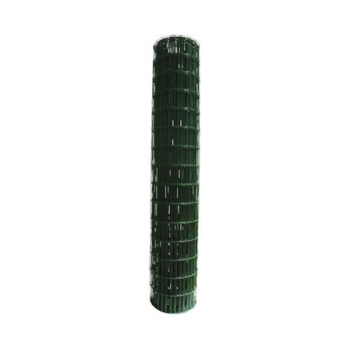 Plasa Gard Zincata Plastifiata Europlast 2x25 M Verde