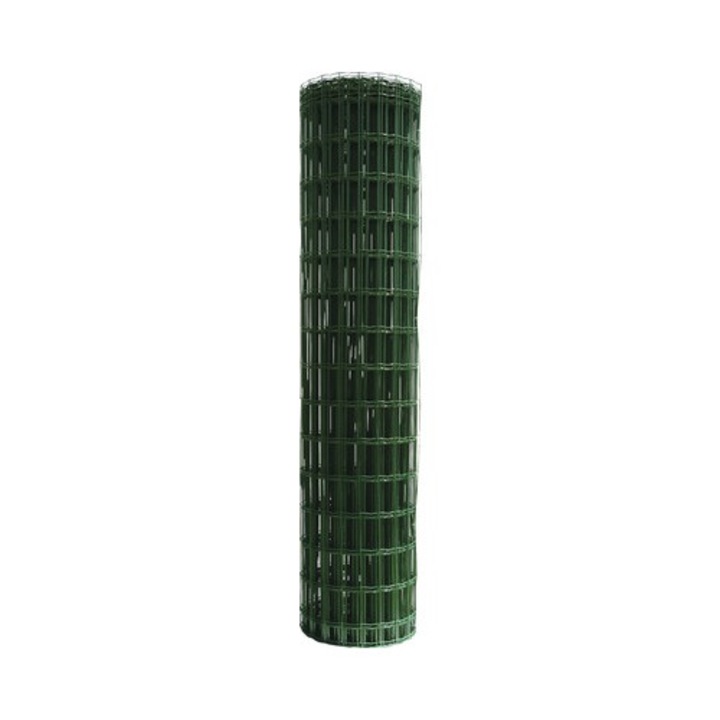 Plasa Gard Zincata Plastifiata Hortaplast 1, 8x25 M Verde