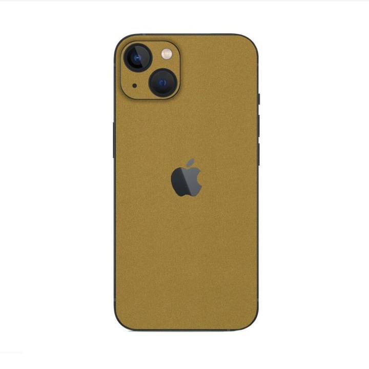 Комплект 360 Cover Skin протектор, Съвместими с Apple iPhone 14 Plus Wraps Skin Gold Matt