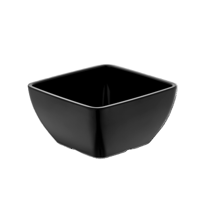 Bol patrat din malamina negru RAKI Volma 12x12xh6, 5