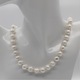Колие от естествени перли със сребърни топки проба 925 44см