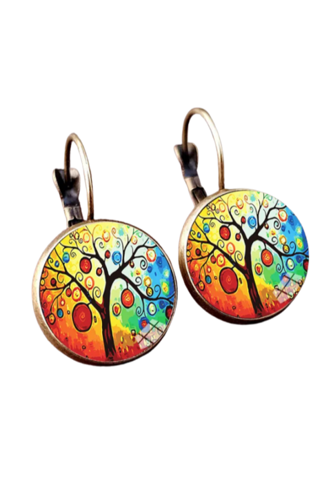 Cercei pictati, model deosebit