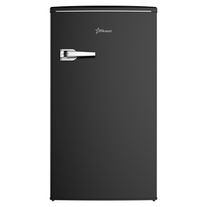 Frigider cu o ușă STARCREST SRF-86BK, Design Vintage, 85 l, Clasa E, Iluminare interioară, H 84 cm, Negru