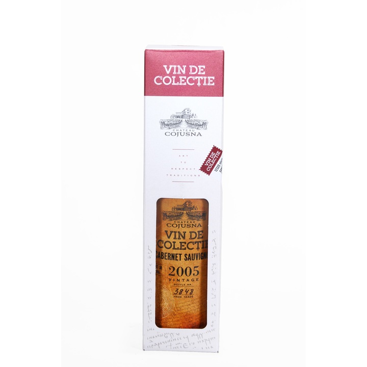 Vin rosu Cabernet Sauvignon, Cojusna, 2005, sec, 0.75L, 13% alc