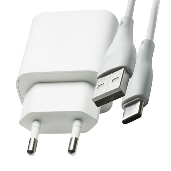Incarcator tableta, 18W, BoostCharge Pro, Incarcare rapida adaptiva, Protectie la supratensiune, Cablu USB Tip C, 3A, Alb