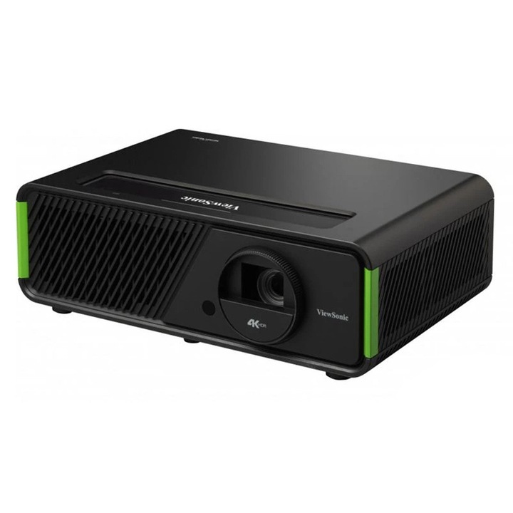 Видеопроектор ViewSonic X1-4K, 3840 x 2160 пиксела, 16:9, 2900 lm, DLP, 60000 ч, Без вграден Wi-Fi, Черен