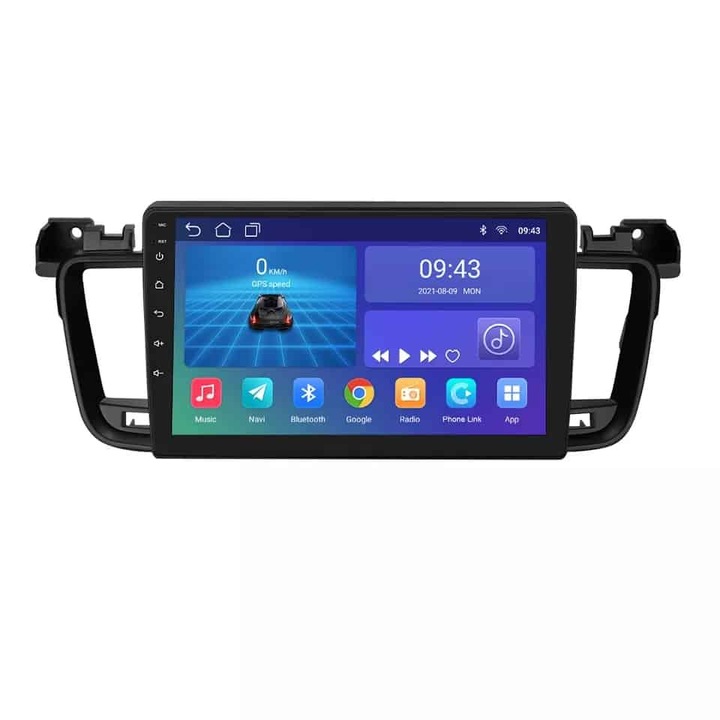 Navigatie GPS Dedicata Peugeot 508 cu Android - 8+128 GB - slot SIM 4G - Octa Core