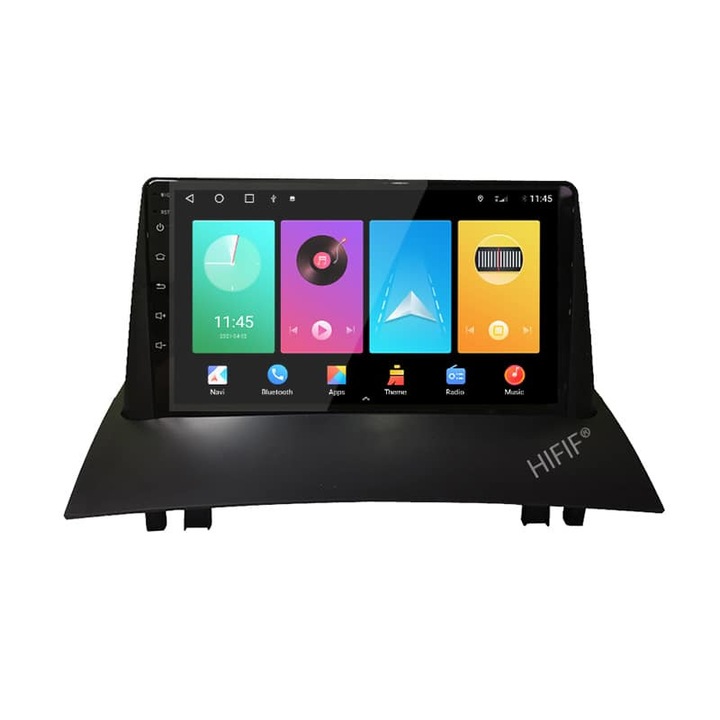 Navigatie GPS Dedicata Renault Megane 2 (2003-2009) cu Android - 8+256 GB - 2K QLED - slot SIM 4G - Octa Core