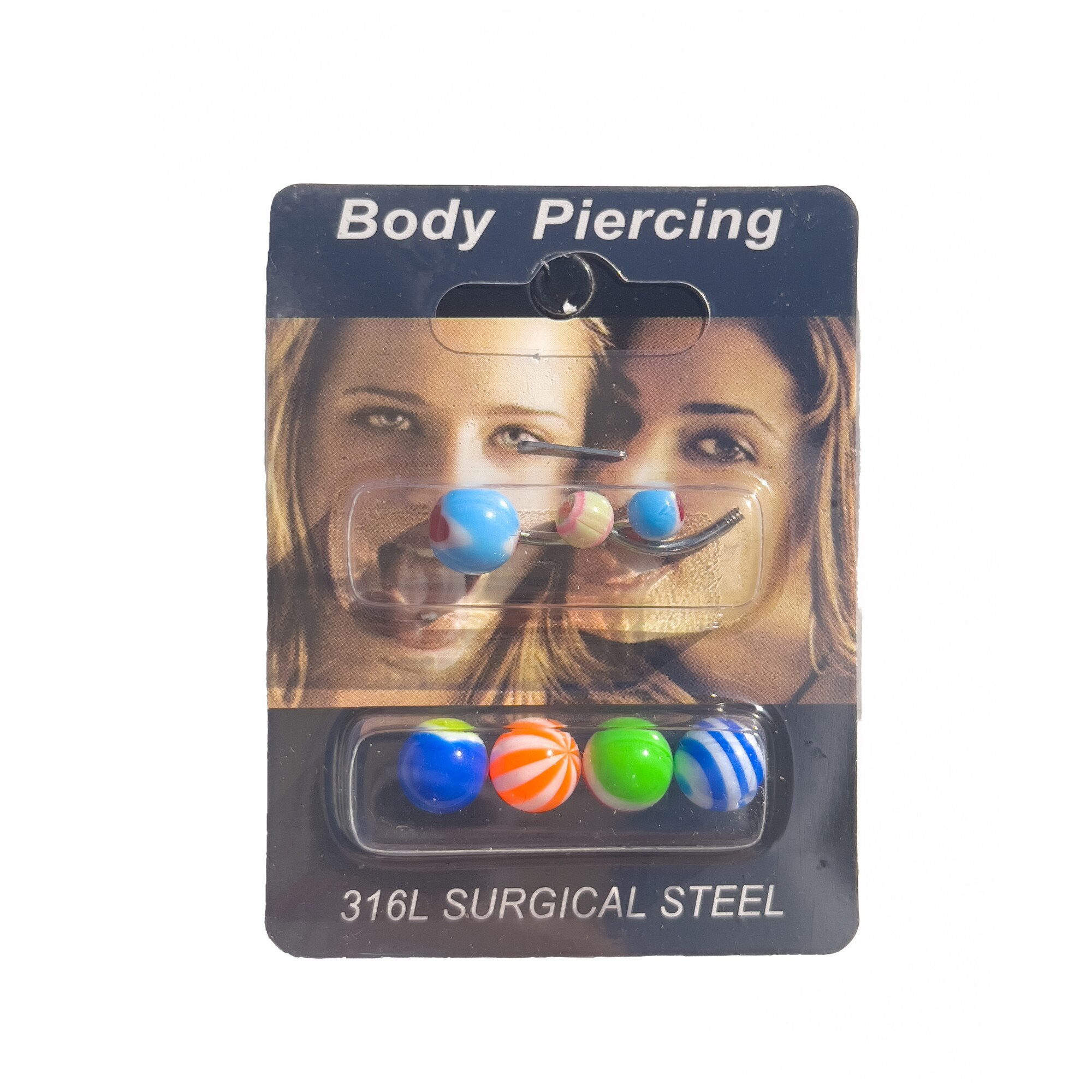Set Piercing Miraza, 2 Tije, 7 Bile, Potrivit Buza, Buric, Spranceana
