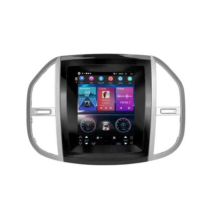 Navigatie GPS Dedicata Mercedes Vito 3 W447 (2014-2020) cu Android - tip Tesla - 2+32 GB – slot SIM 4G - Octa Core