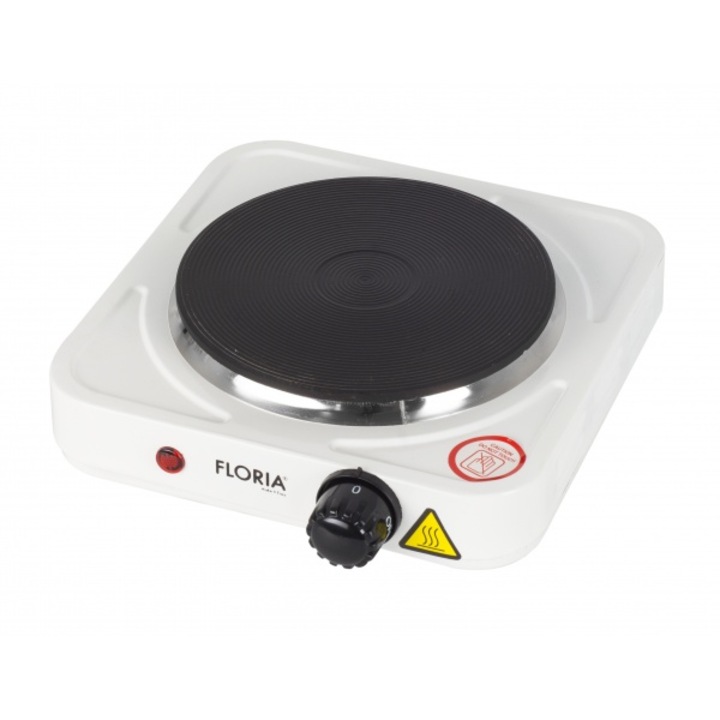 Plita electrica, 1 ochi cu termostat reglabil, putere 1500w, alb / ZLN 2829_1