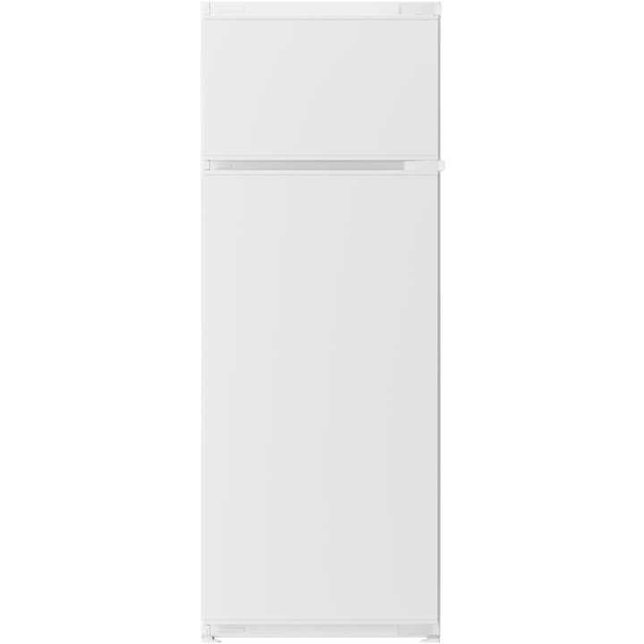 Хладилник за вграждане с две врати Beko BDSA250K4SN, 220 л, Регулируем термостат, Клас Е, В 144,8 см