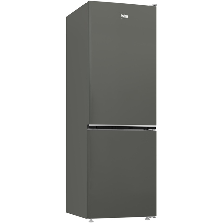 Combina frigorifica Beko B5RCNA345HG, 301 l, No Frost, Clasa D, Compresor ProSmart Inverter, AeroFlow, HarvestFresh, Iluminare LED, Avertizare luminoasa, H 179.6 cm, Gri