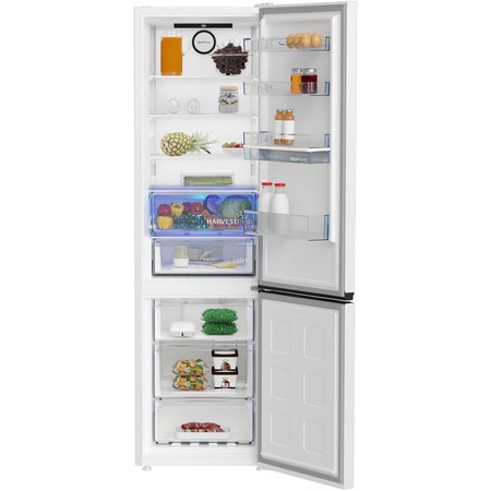 Хладилник с фризер Beko B3RCNA404HDW, 355 л, No Frost, Клас E, HarvestFresh, Slim tank water dispenser, AeroFlow, H 203.5 см, Бял