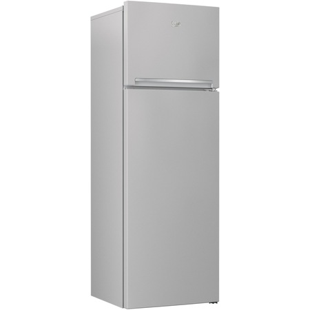 Frigider cu doua usi Beko RDSA310M40SN, 306 l, Clasa E, Cooling Fan, Safety Glass, H 175 cm, Argintiu