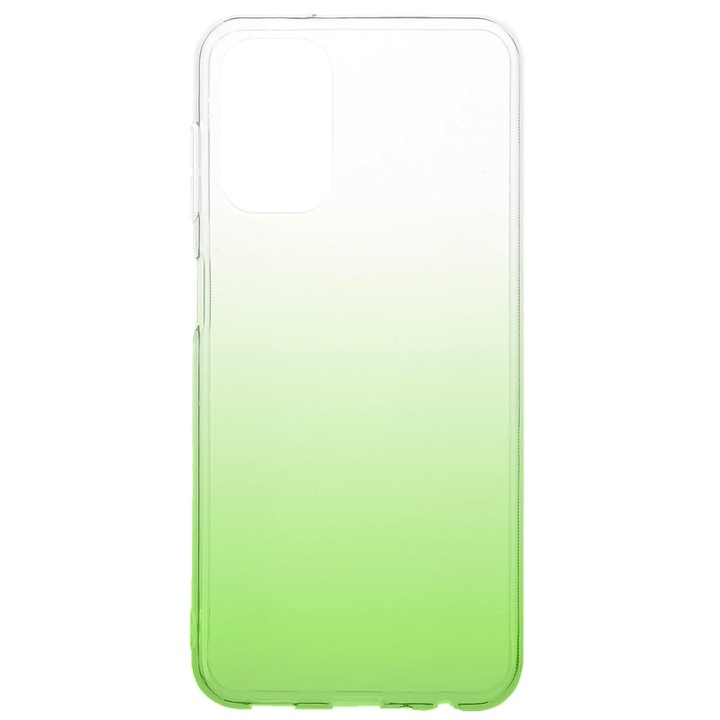 Капак, съвместим със Samsung Galaxy A33 5G, Gradient ColorTouch, Тънък дизайн, Полупрозрачен, Градиентен цвят, Зелен
