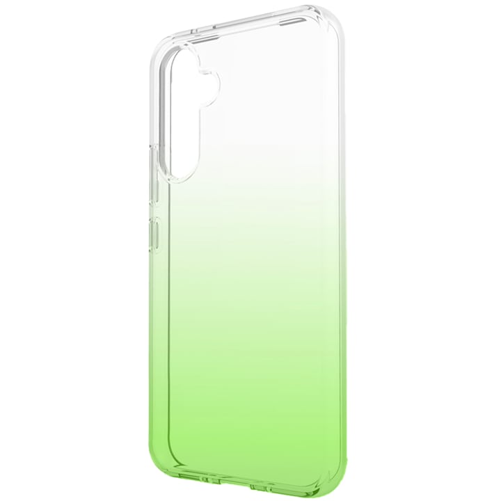 Калъф, съвместим с Samsung Galaxy A54 5G, Gradient ColorTouch, Тънък дизайн, Полупрозрачен, Преливащ цвят, Зелен
