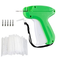 Pistol de etichetare, NUODWELL, cu 5000 de fire pentru agatat etichete si 5 ace de rezerva, Material ABS, maner ergonomic, unealta profesionala, usor de operat, cyan