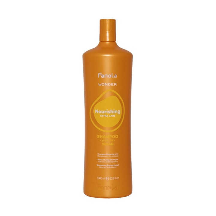 Fanola Wonder Nourishing Extra Care Shampoo sampon hranitor pentru finete si stralucire a parului 1000 ml