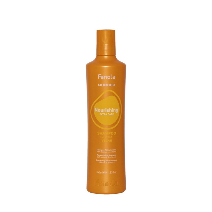 Fanola Wonder Nourishing Extra Care Shampoo sampon hranitor pentru finete si stralucire a parului 350 ml