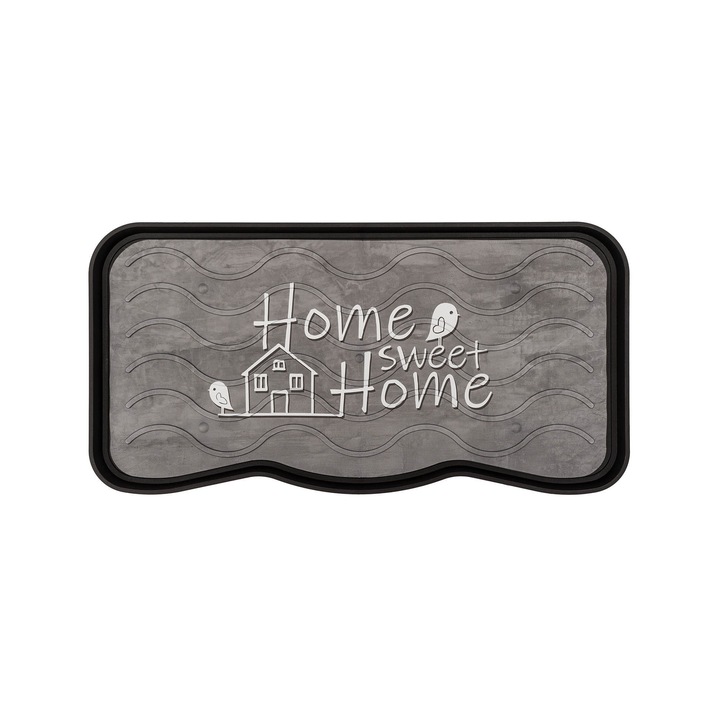 Suport Pentru Incaltaminte, e-floor, 38 x 75 cm, Gri, Material Rezistent, Impermeabil, Margine Inalta, Usor De Intretinut