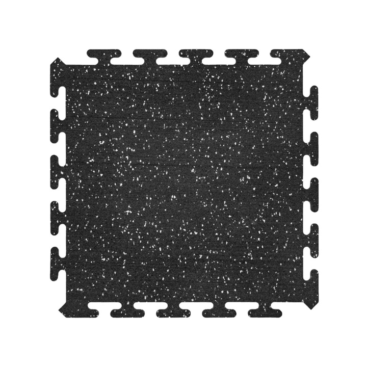 Covoras de sala, Cauciuc, 50x50 cm, Negru