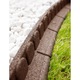 Bordura cu 4 Prinderi, Mowing, Dreapta, Cauciuc Reciclat, 120 x 8 x 7.6 cm, Rezistenta si Durabila, Ideal Pentru Amenajari Exterioare si Gradini, Usor de Montat si Intretinut, Design Functional si Eficient, Maro