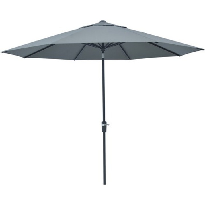 Umbrela Soluna Sarry Ø 300 Cm H 246 Cm 220 G/mp Poliester Gri Inchis