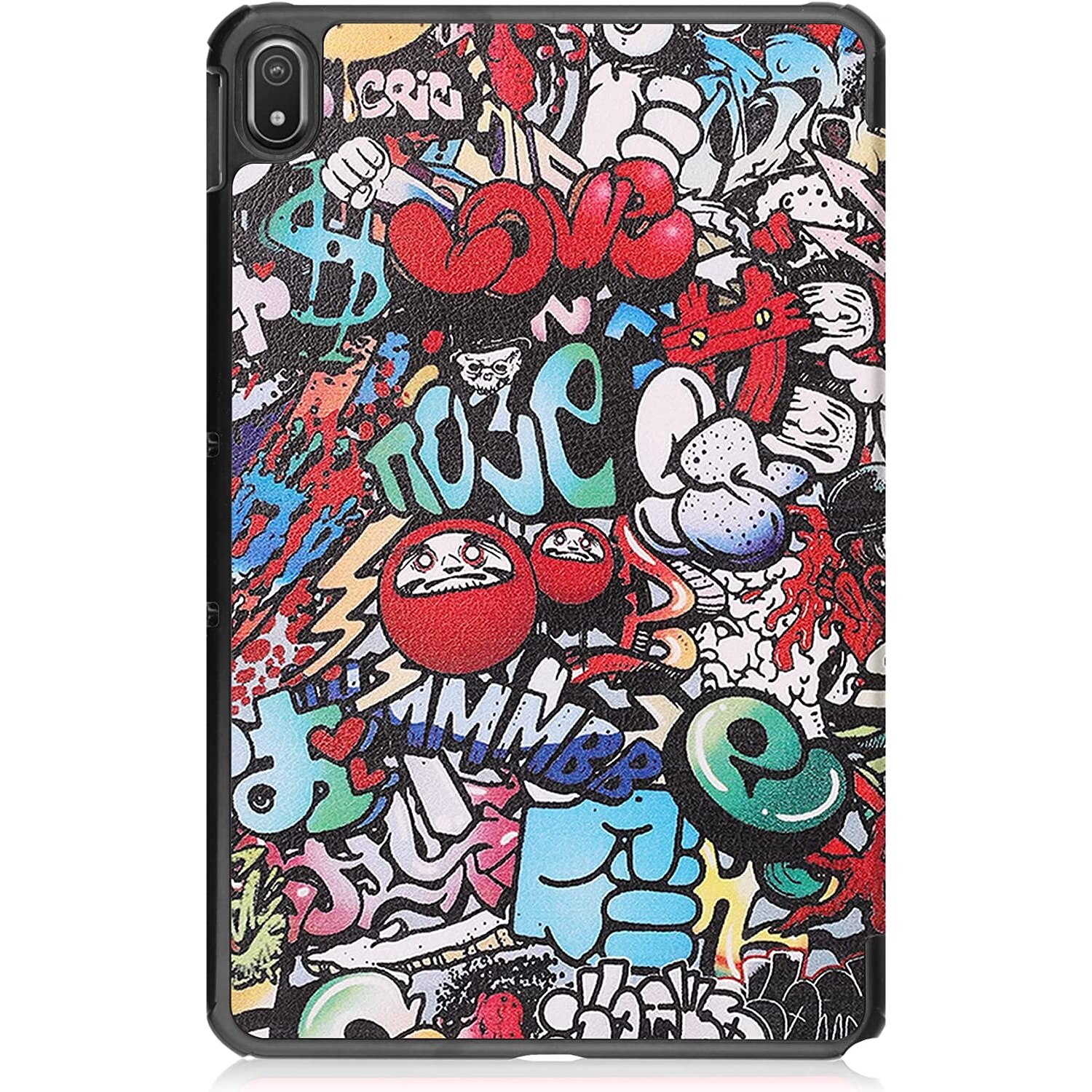 Husa Slim Sigloo, Smart Cover, Trifold, pentru tableta Nokia T21 2022, 10.4inch, model Graffity