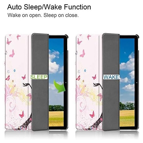 Husa Slim Sigloo, Smart Cover, Trifold, pentru tableta Samsung Galaxy Tab A7 10.4 inch (2022/2020) T500 /T505, model Elf Girl