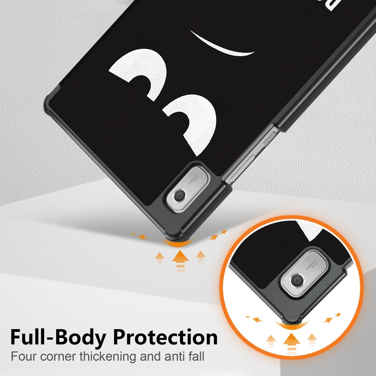 Husa Slim Sigloo, Smart Cover, Trifold, pentru tableta Lenovo Tab M9, TB-310FU, 9 inch, Don't Touch Me