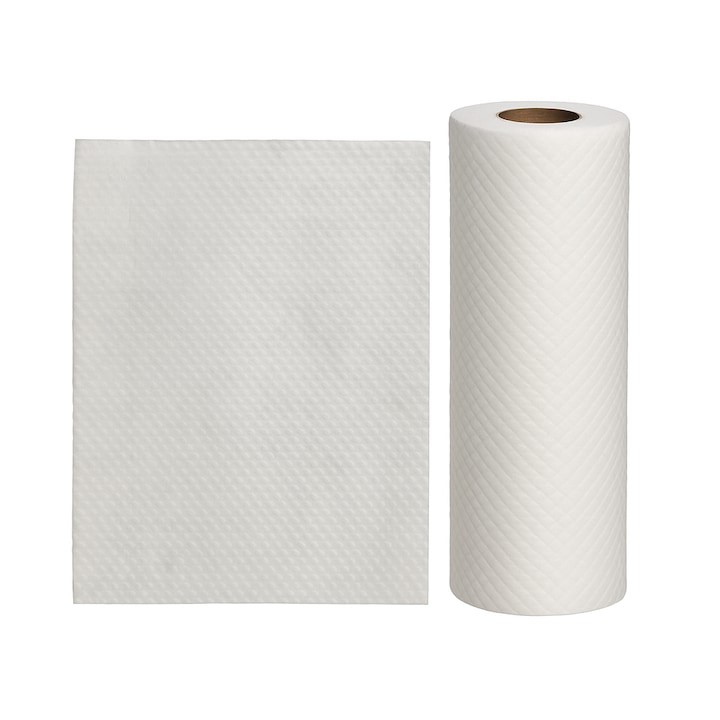 Ролка многократни кърпи, 50 броя, абсорбиращ материал, многофункционални, не оставят власинки, идеални за кухня и почистване, хигиена